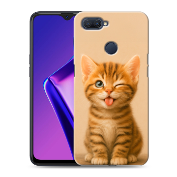 Силиконовый чехол на OPPO A12 с принтом котенок Силиконовый чехол на OPPO A12 с принтом котенок