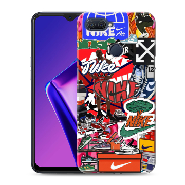 Силиконовый чехол на OPPO A12 с принтом Найк Nike яркий Силиконовый чехол на OPPO A12 с принтом Найк Nike яркий