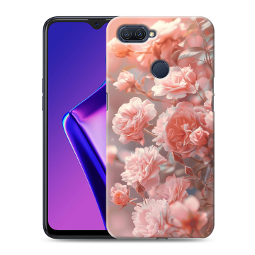 Силиконовый чехол на OPPO A12 с принтом Розовые розы Силиконовый чехол на OPPO A12 с принтом Розовые розы