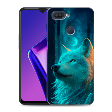 Силиконовый чехол на OPPO A12 с принтом бабочки саккура