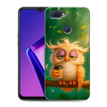 Силиконовый чехол на OPPO A12 с принтом сова Силиконовый чехол на OPPO A12 с принтом сова