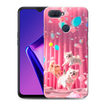 Силиконовый чехол на OPPO A12 с принтом милые котики Силиконовый чехол на OPPO A12 с принтом милые котики
