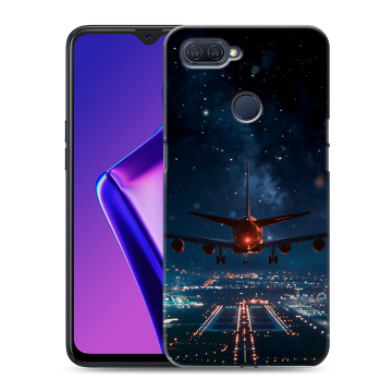 Силиконовый чехол на OPPO A12 с принтом самолет Силиконовый чехол на OPPO A12 с принтом самолет