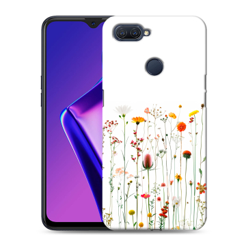 Силиконовый чехол на OPPO A12 с принтом цветы Силиконовый чехол на OPPO A12 с принтом цветы