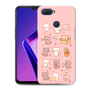 Силиконовый чехол на OPPO A12 с принтом Hello Kitty Хелоу Кити