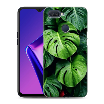 Силиконовый чехол на OPPO A12 с принтом Листья Силиконовый чехол на OPPO A12 с принтом Листья