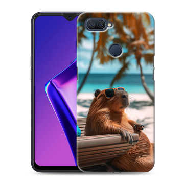 Силиконовый чехол на OPPO A12 с принтом Капибара Силиконовый чехол на OPPO A12 с принтом Капибара