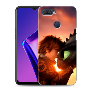 Силиконовый чехол на OPPO A12 с принтом Как приручить дракона