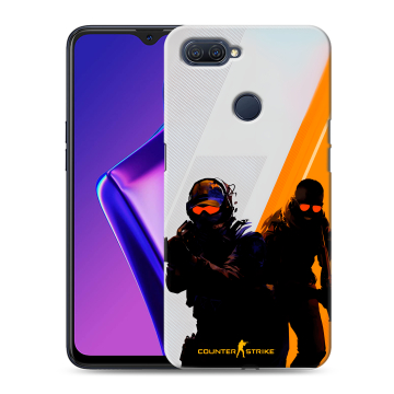 Силиконовый чехол на OPPO A12 с принтом Контер страйк Counter strike