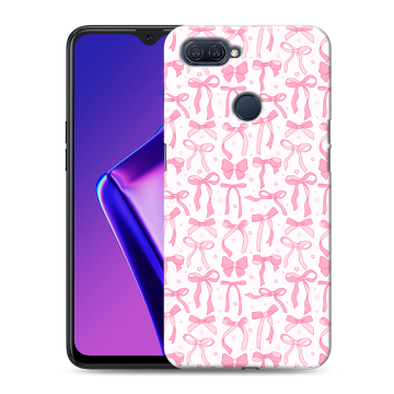 Силиконовый чехол на OPPO A12 с принтом Розовые бантики