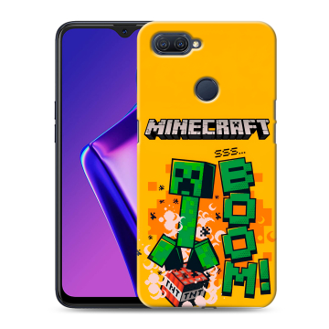Силиконовый чехол на OPPO A12 с принтом Майнкрафт Minecraft Силиконовый чехол на OPPO A12 с принтом Майнкрафт Minecraft