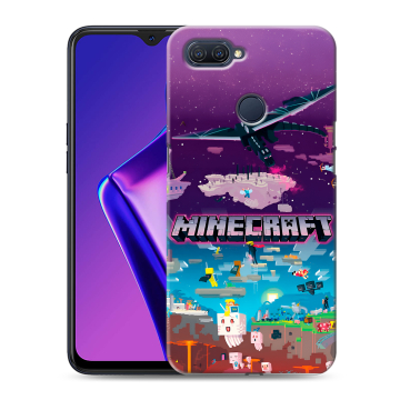 Силиконовый чехол на OPPO A12 с принтом Майнкрафт Minecraft Силиконовый чехол на OPPO A12 с принтом Майнкрафт Minecraft