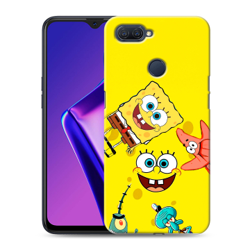 Силиконовый чехол на OPPO A12 с принтом Спанч боб Спанчбоб