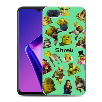 Силиконовый чехол на OPPO A12 с принтом Шрек Shrek Силиконовый чехол на OPPO A12 с принтом Шрек Shrek
