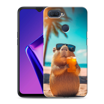 Силиконовый чехол на OPPO A12 с принтом Капибара