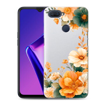 Силиконовый чехол на OPPO A12 с принтом Цветы принт Силиконовый чехол на OPPO A12 с принтом Цветы принт