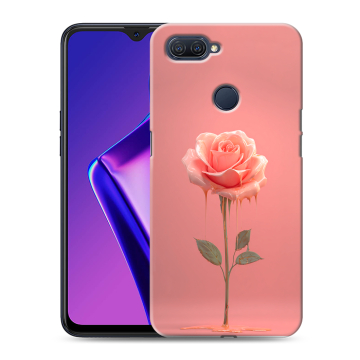 Силиконовый чехол на OPPO A12 с принтом Розовая роза Силиконовый чехол на OPPO A12 с принтом Розовая роза