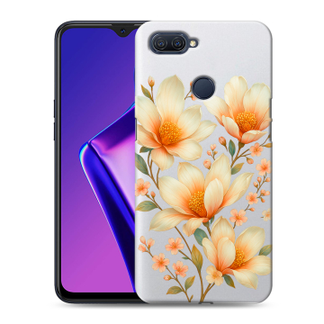 Силиконовый чехол на OPPO A12 с принтом Цветы Силиконовый чехол на OPPO A12 с принтом Цветы