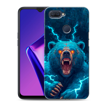 Силиконовый чехол на OPPO A12 с принтом Медведь Силиконовый чехол на OPPO A12 с принтом Медведь