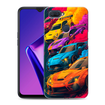 Силиконовый чехол на OPPO A12 с принтом Тачки Силиконовый чехол на OPPO A12 с принтом Тачки
