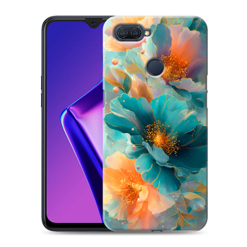 Силиконовый чехол на OPPO A12 с принтом Цветы Силиконовый чехол на OPPO A12 с принтом Цветы