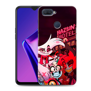 Силиконовый чехол на OPPO A12 с принтом Hazbin Hotel Отель Хазбин Силиконовый чехол на OPPO A12 с принтом Hazbin Hotel Отель Хазбин