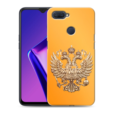 Силиконовый чехол на OPPO A12 с принтом Герб Флаг России Силиконовый чехол на OPPO A12 с принтом Герб Флаг России