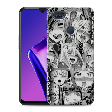 Силиконовый чехол на OPPO A12 с принтом Ahegao Ахегао Аниме Силиконовый чехол на OPPO A12 с принтом Ahegao Ахегао Аниме