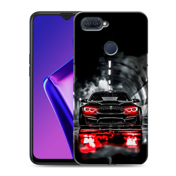 Силиконовый чехол на OPPO A12 с принтом BMW БМВ