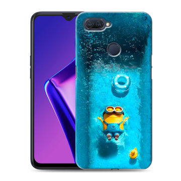 Силиконовый чехол на OPPO A12 с принтом Миньоны