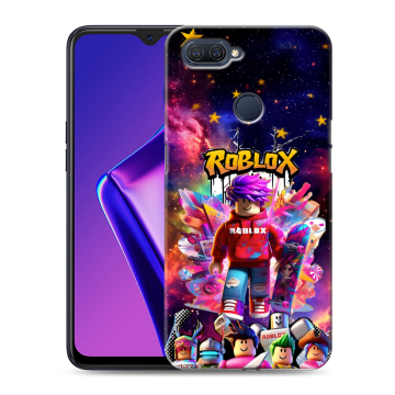 Силиконовый чехол на OPPO A12 с принтом Roblox Роблокс