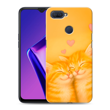 Силиконовый чехол на OPPO A12 с принтом Милые котята Силиконовый чехол на OPPO A12 с принтом Милые котята