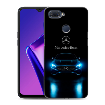 Силиконовый чехол на OPPO A12 с принтом Mercedes Мерседес