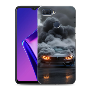 Силиконовый чехол на OPPO A12 с принтом BMW БМВ