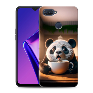 Силиконовый чехол на OPPO A12 с принтом смешная панда Силиконовый чехол на OPPO A12 с принтом смешная панда
