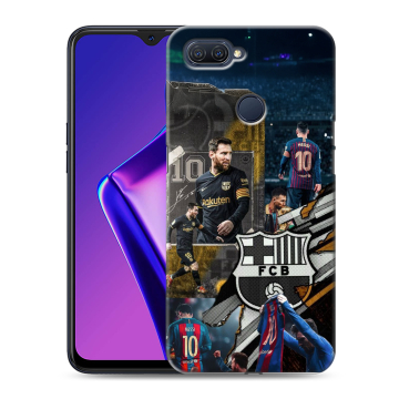 Силиконовый чехол на OPPO A12 с принтом Messi Barcelona Силиконовый чехол на OPPO A12 с принтом Messi Barcelona