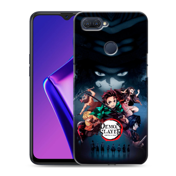 Силиконовый чехол на OPPO A12 с принтом Demon Slayer Клинок рассекающий демонов