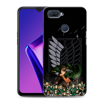 Силиконовый чехол на OPPO A12 с принтом Атака титанов Силиконовый чехол на OPPO A12 с принтом Атака титанов