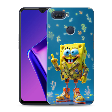 Силиконовый чехол на OPPO A12 с принтом Спанч боб Спанчбоб Силиконовый чехол на OPPO A12 с принтом Спанч боб Спанчбоб