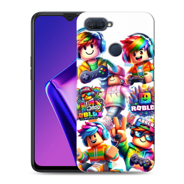 Силиконовый чехол на OPPO A12 с принтом Roblox Роблокс Силиконовый чехол на OPPO A12 с принтом Roblox Роблокс