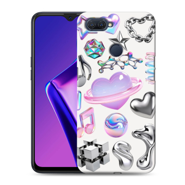 Силиконовый чехол на OPPO A12 с принтом Y2K Силиконовый чехол на OPPO A12 с принтом Y2K