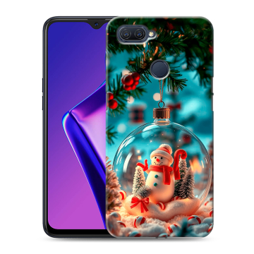 Силиконовый чехол на OPPO A12 с принтом Новый год Силиконовый чехол на OPPO A12 с принтом Новый год