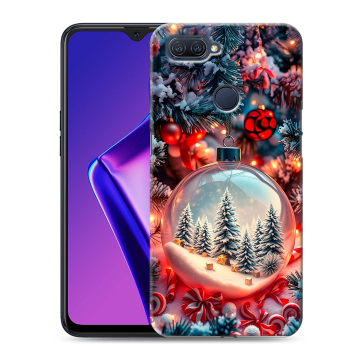 Силиконовый чехол на OPPO A12 с принтом Новый год Силиконовый чехол на OPPO A12 с принтом Новый год
