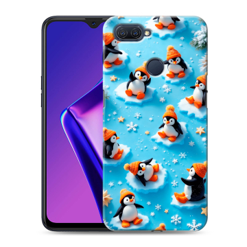 Силиконовый чехол на OPPO A12 с принтом Новый год Силиконовый чехол на OPPO A12 с принтом Новый год