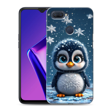 Силиконовый чехол на OPPO A12 с принтом Новый год Силиконовый чехол на OPPO A12 с принтом Новый год