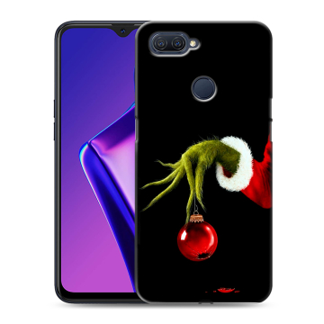 Силиконовый чехол на OPPO A12 с принтом Новый год Гринч Силиконовый чехол на OPPO A12 с принтом Новый год Гринч