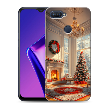 Силиконовый чехол на OPPO A12 с принтом Новый год Силиконовый чехол на OPPO A12 с принтом Новый год