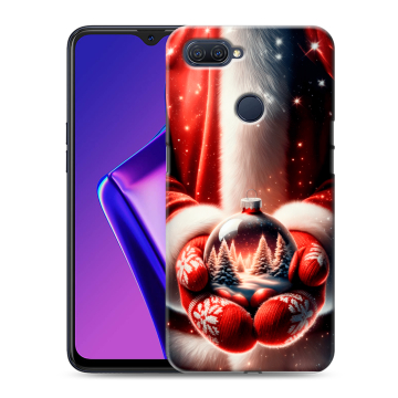 Силиконовый чехол на OPPO A12 с принтом Новый год Силиконовый чехол на OPPO A12 с принтом Новый год