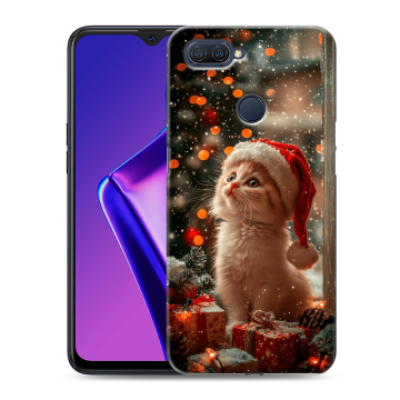 Силиконовый чехол на OPPO A12 с принтом Новый год Силиконовый чехол на OPPO A12 с принтом Новый год