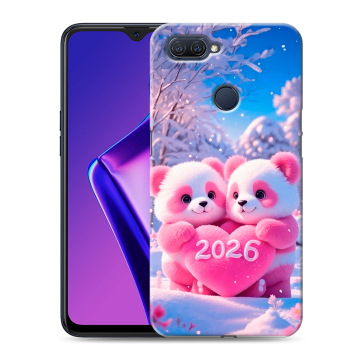 Силиконовый чехол на OPPO A12 с принтом Новый год Силиконовый чехол на OPPO A12 с принтом Новый год